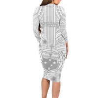 samoa-white-sunday-long-sleeve-bodycon-dress-manuia-le-aso-sa-o-tamaiti-polynesian-plumeria