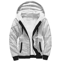 Samoa White Sunday Sherpa Hoodie Manuia le Aso Sa o Tamaiti Polynesian Plumeria LT14 Unisex White - Polynesian Pride