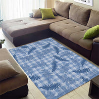 Blue Palaka Hawaii Palapalai Area Rug Hawaiian Fern LT14 - Polynesian Pride