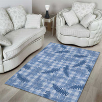 Blue Palaka Hawaii Palapalai Area Rug Hawaiian Fern LT14 - Polynesian Pride