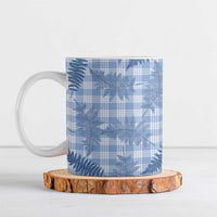Blue Palaka Hawaii Palapalai Ceramic Mug Hawaiian Fern LT14 Blue - Polynesian Pride