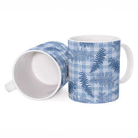 Blue Palaka Hawaii Palapalai Ceramic Mug Hawaiian Fern LT14 - Polynesian Pride