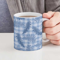 Blue Palaka Hawaii Palapalai Ceramic Mug Hawaiian Fern LT14 - Polynesian Pride