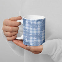 Blue Palaka Hawaii Palapalai Ceramic Mug Hawaiian Fern LT14 - Polynesian Pride
