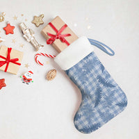 Blue Palaka Hawaii Palapalai Christmas Stocking Hawaiian Fern LT14 - Polynesian Pride