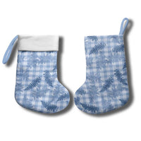 Blue Palaka Hawaii Palapalai Christmas Stocking Hawaiian Fern LT14 - Polynesian Pride