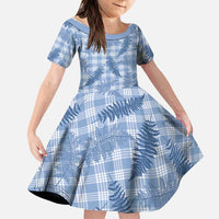 Blue Palaka Hawaii Palapalai Family Matching Puletasi and Hawaiian Shirt Hawaiian Fern - Polynesian Pride