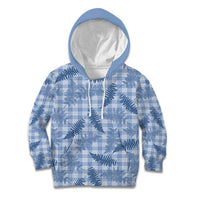 Blue Palaka Hawaii Palapalai Kid Hoodie Hawaiian Fern LT14 Hoodie Blue - Polynesian Pride
