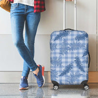 Blue Palaka Hawaii Palapalai Luggage Cover Hawaiian Fern - Polynesian Pride