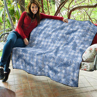 Blue Palaka Hawaii Palapalai Quilt Hawaiian Fern LT14 - Polynesian Pride