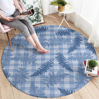 Blue Palaka Hawaii Palapalai Round Carpet Hawaiian Fern LT14 - Polynesian Pride