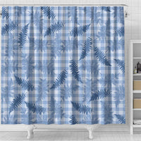 Blue Palaka Hawaii Palapalai Shower Curtain Hawaiian Fern LT14 - Polynesian Pride