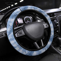 Blue Palaka Hawaii Palapalai Steering Wheel Cover Hawaiian Fern LT14 Universal Fit Blue - Polynesian Pride