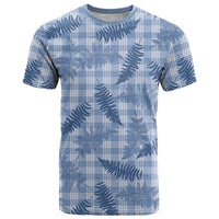 Blue Palaka Hawaii Palapalai T Shirt Hawaiian Fern LT14 Blue - Polynesian Pride