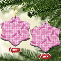 Purple Palaka Hawaii Palapalai Ceramic Ornament Hawaiian Fern LT14 Snow Flake Purple - Polynesian Pride