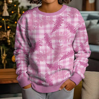 Purple Palaka Hawaii Palapalai Kid Ugly Christmas Sweater Hawaiian Fern LT14 - Polynesian Pride