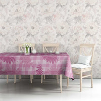 Purple Palaka Hawaii Palapalai Tablecloth Hawaiian Fern LT14 - Polynesian Pride