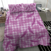 Pink Palaka Hawaii Palapalai Bedding Set Hawaiian Fern LT14 - Polynesian Pride