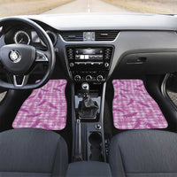 Pink Palaka Hawaii Palapalai Car Mats Hawaiian Fern LT14 Set 2pcs - Front Pink - Polynesian Pride
