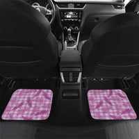 Pink Palaka Hawaii Palapalai Car Mats Hawaiian Fern LT14 Set 2pcs - Back Pink - Polynesian Pride