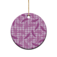 Pink Palaka Hawaii Palapalai Ceramic Ornament Hawaiian Fern LT14 - Polynesian Pride