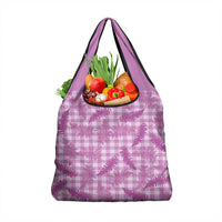 Pink Palaka Hawaii Palapalai Grocery Bag Hawaiian Fern LT14 1-pack One Size Pink - Polynesian Pride