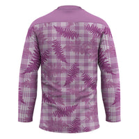 Pink Palaka Hawaii Palapalai Hockey Jersey Hawaiian Fern - Polynesian Pride