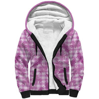 Pink Palaka Hawaii Palapalai Sherpa Hoodie Hawaiian Fern LT14 Unisex Pink - Polynesian Pride