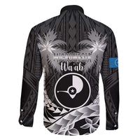 FSM Yap Day Family Matching Short Sleeve Bodycon Dress and Hawaiian Shirt 2025 Wa'ab Micronesia Black Color