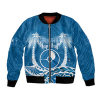 FSM Yap Day Bomber Jacket 2025 Wa'ab Micronesia Flag Color