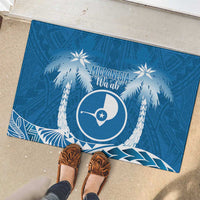 FSM Yap Day Rubber Doormat 2025 Wa'ab Micronesia Flag Color