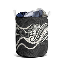 Aloha Hawaii Kalo Pikake Lei Laundry Basket Chest Tattoo Black Hawaiian Pattern LT14 - Polynesian Pride
