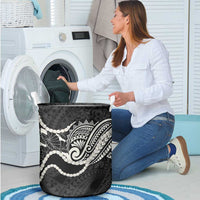 Aloha Hawaii Kalo Pikake Lei Laundry Basket Chest Tattoo Black Hawaiian Pattern LT14 - Polynesian Pride