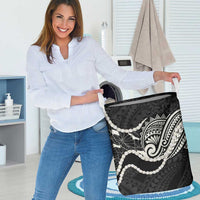 Aloha Hawaii Kalo Pikake Lei Laundry Basket Chest Tattoo Black Hawaiian Pattern LT14 - Polynesian Pride