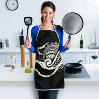 Aloha Hawaii Kalo Pikake Lei Apron Chest Tattoo Black Hawaiian Pattern