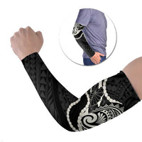 Aloha Hawaii Kalo Pikake Lei Arm Sleeves Chest Tattoo Black Hawaiian Pattern