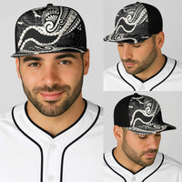 Aloha Hawaii Kalo Pikake Lei Baseball Net Cap Chest Tattoo Black Hawaiian Pattern