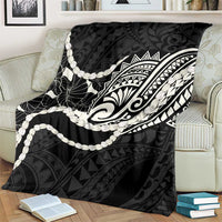 Aloha Hawaii Kalo Pikake Lei Blanket Chest Tattoo Black Hawaiian Pattern