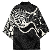 Aloha Hawaii Kalo Pikake Lei Kimono Chest Tattoo Black Hawaiian Pattern