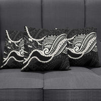 Aloha Hawaii Kalo Pikake Lei Pillow Cover Chest Tattoo Black Hawaiian Pattern LT14 - Polynesian Pride