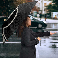 Aloha Hawaii Kalo Pikake Lei Umbrella Chest Tattoo Black Hawaiian Pattern LT14 - Polynesian Pride