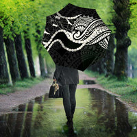 Aloha Hawaii Kalo Pikake Lei Umbrella Chest Tattoo Black Hawaiian Pattern LT14 - Polynesian Pride