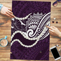 Aloha Hawaii Kalo Pikake Lei Puzzle Chest Tattoo Purple Hawaiian Pattern