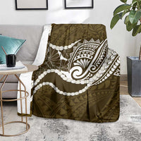 Aloha Hawaii Kalo Pikake Lei Blanket Chest Tattoo Gold Hawaiian Pattern LT14 - Polynesian Pride