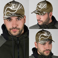 Aloha Hawaii Kalo Pikake Lei Classic Cap Chest Tattoo Gold Hawaiian Pattern