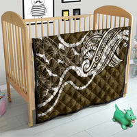 Aloha Hawaii Kalo Pikake Lei Quilt Chest Tattoo Gold Hawaiian Pattern LT14 - Polynesian Pride