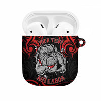 Personalised Aotearoa Bulldog AirPods Case NZ Maori Tattoo - Polynesian Pride