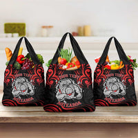 Personalised Aotearoa Bulldog Grocery Bag NZ Maori Tattoo