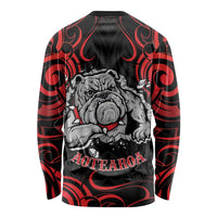 Personalised Aotearoa Bulldog Long Sleeve Shirt NZ Maori Tattoo LT14 - Polynesian Pride