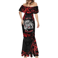 Personalised Aotearoa Bulldog Mermaid Dress NZ Maori Tattoo